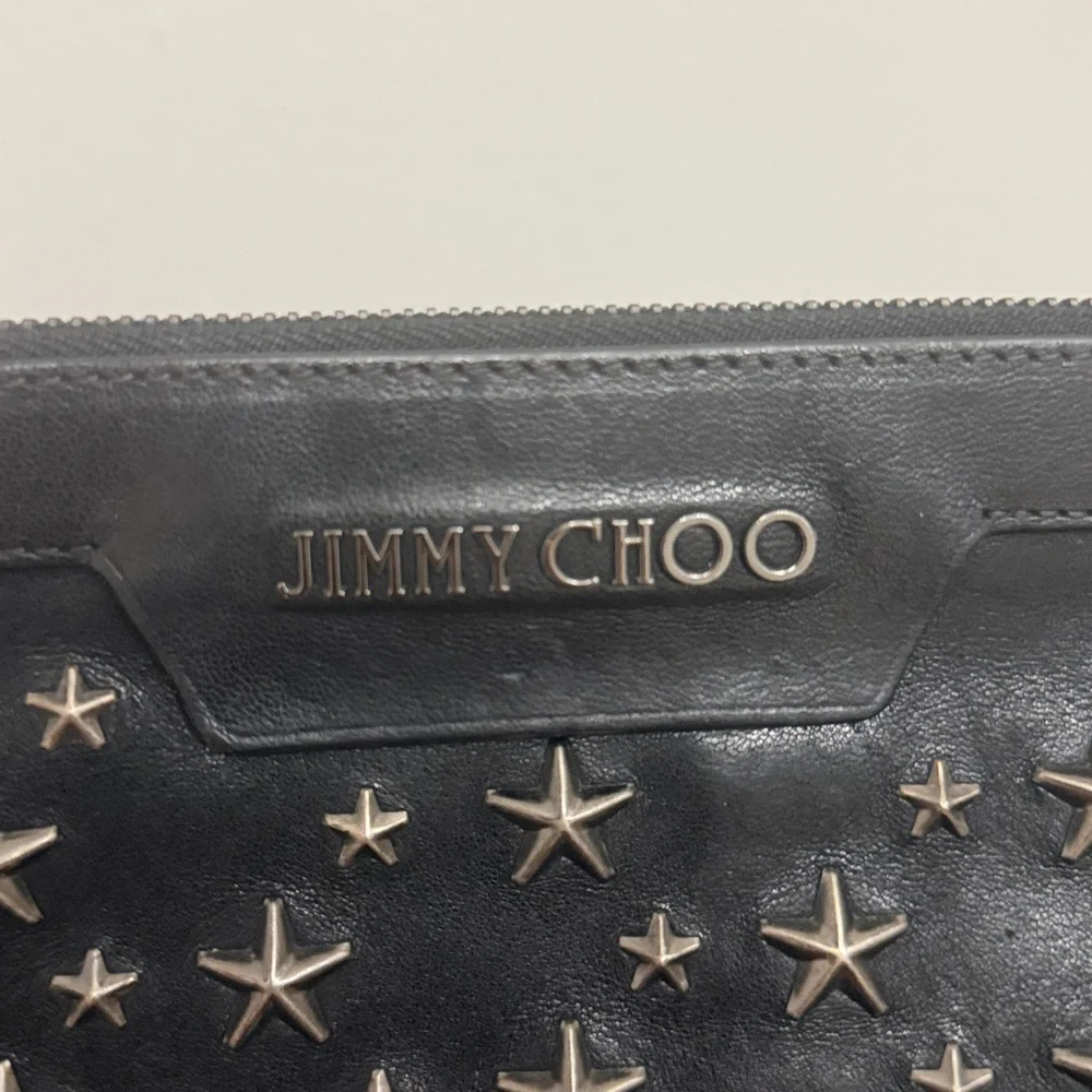 Preloved Jimmy Choo star studded bag. Men/ women clutch, wristlet, tablet bag - Picture 9 of 12